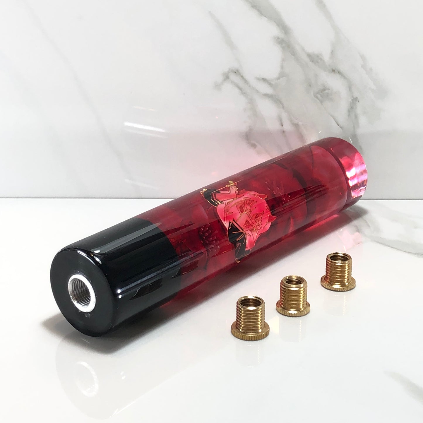 Mr__Grip 7 1/2 Inch Resin Custom Shift Knob Bleeding Red Cherry Blossom Power chainsaw man JDM #332