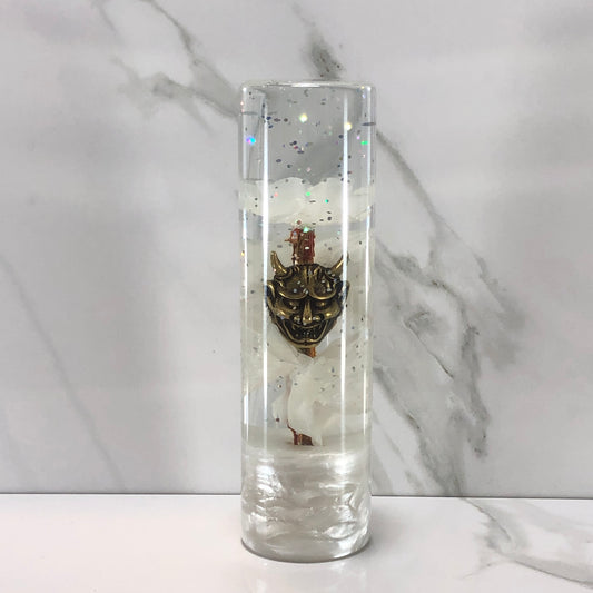140mm  White Blossom Oni Mask
