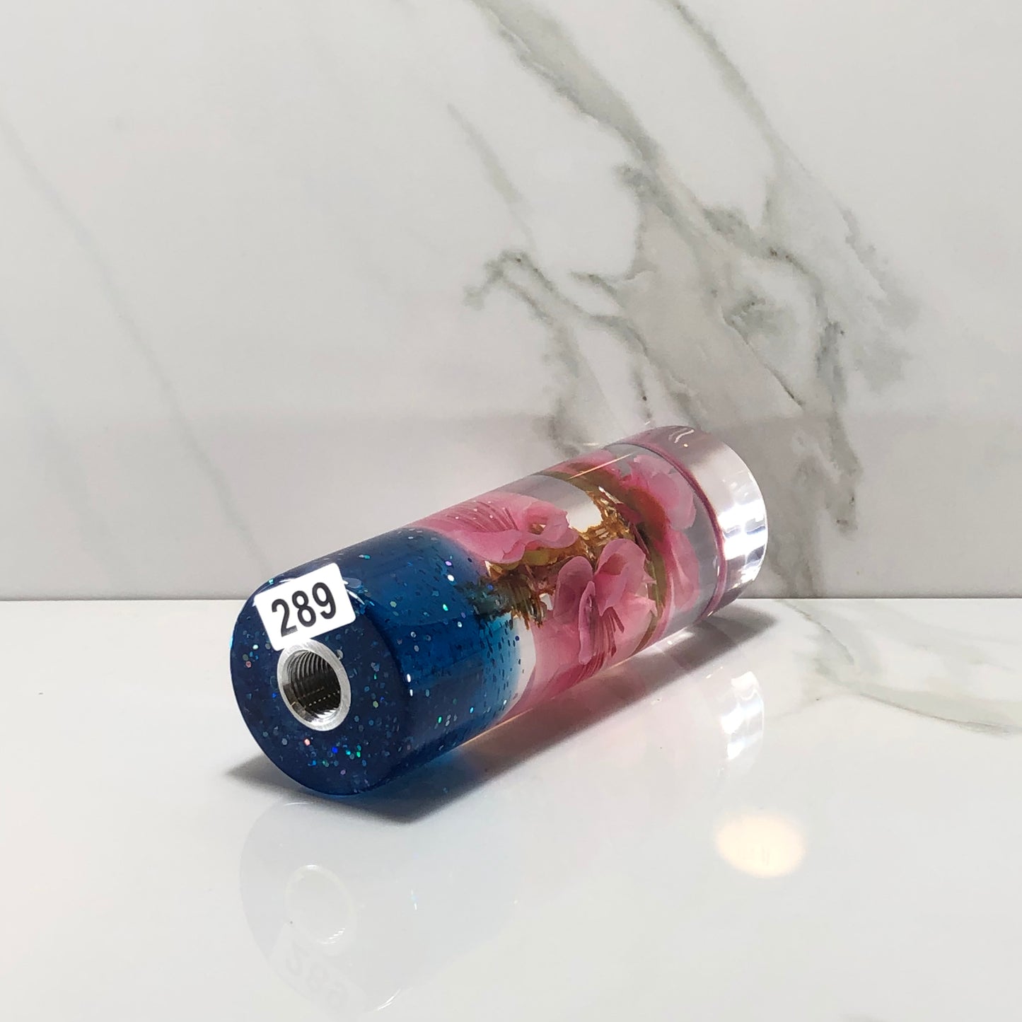 Mr__Grip 4 1/2 Inch Resin Custom Shift Knob Pink Cherry Blossom JDM