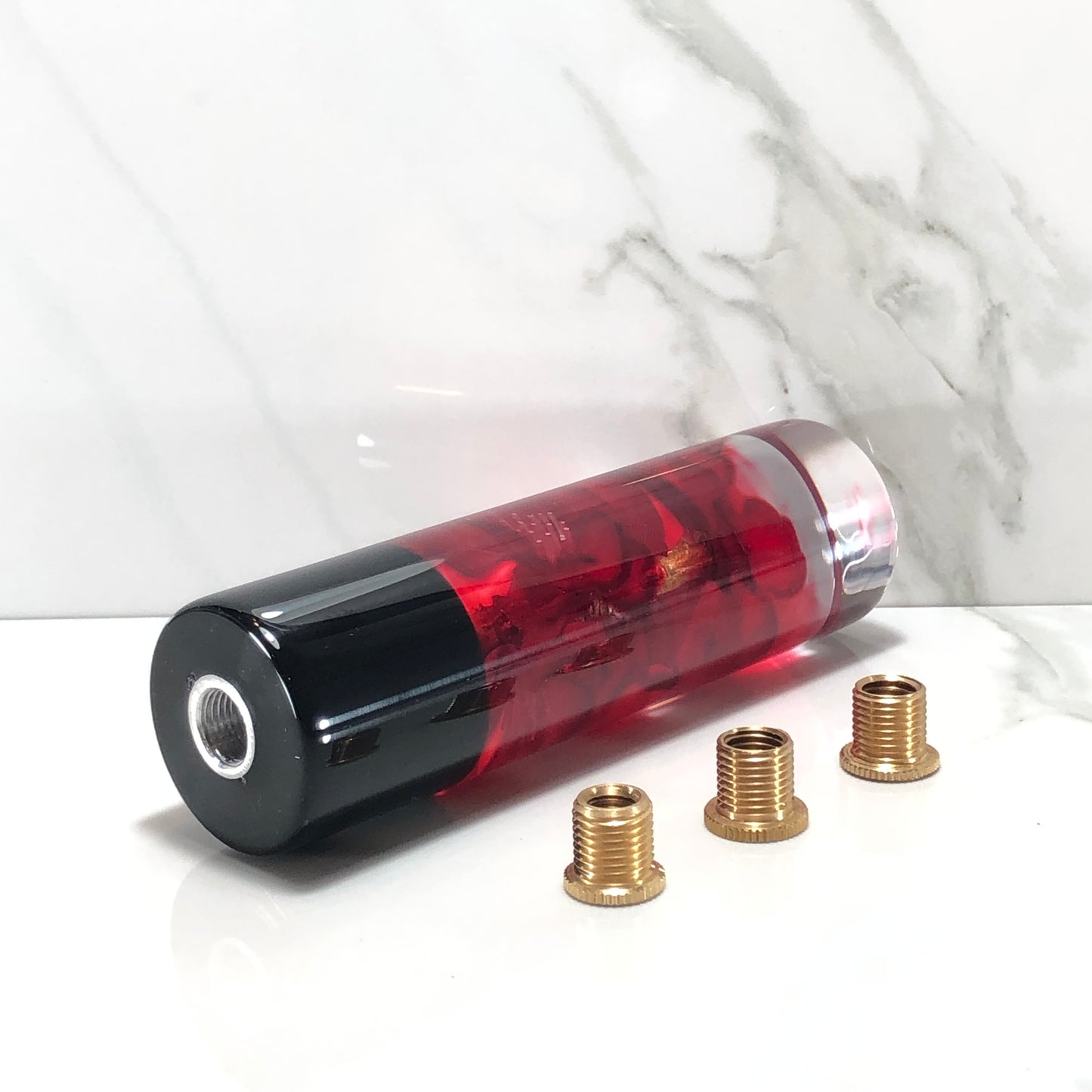 Mr__Grip 5 3/4 Resin Custom Shift Knob Bleeding Red Cherry Blossom JDM