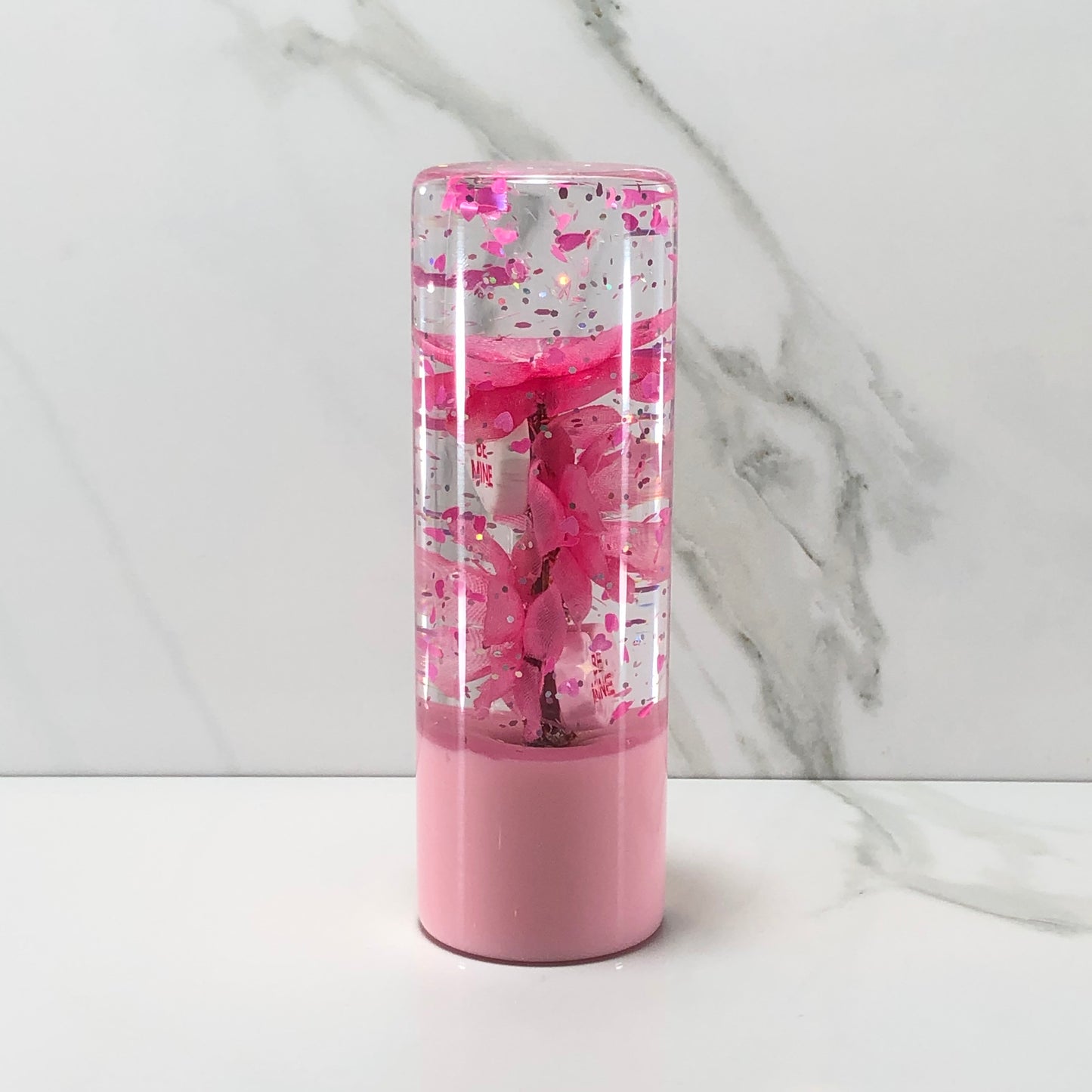 Mr__Grip 4 1/2 Inch Resin Custom Shift Knob Pink Cherry Blossom Be Mine