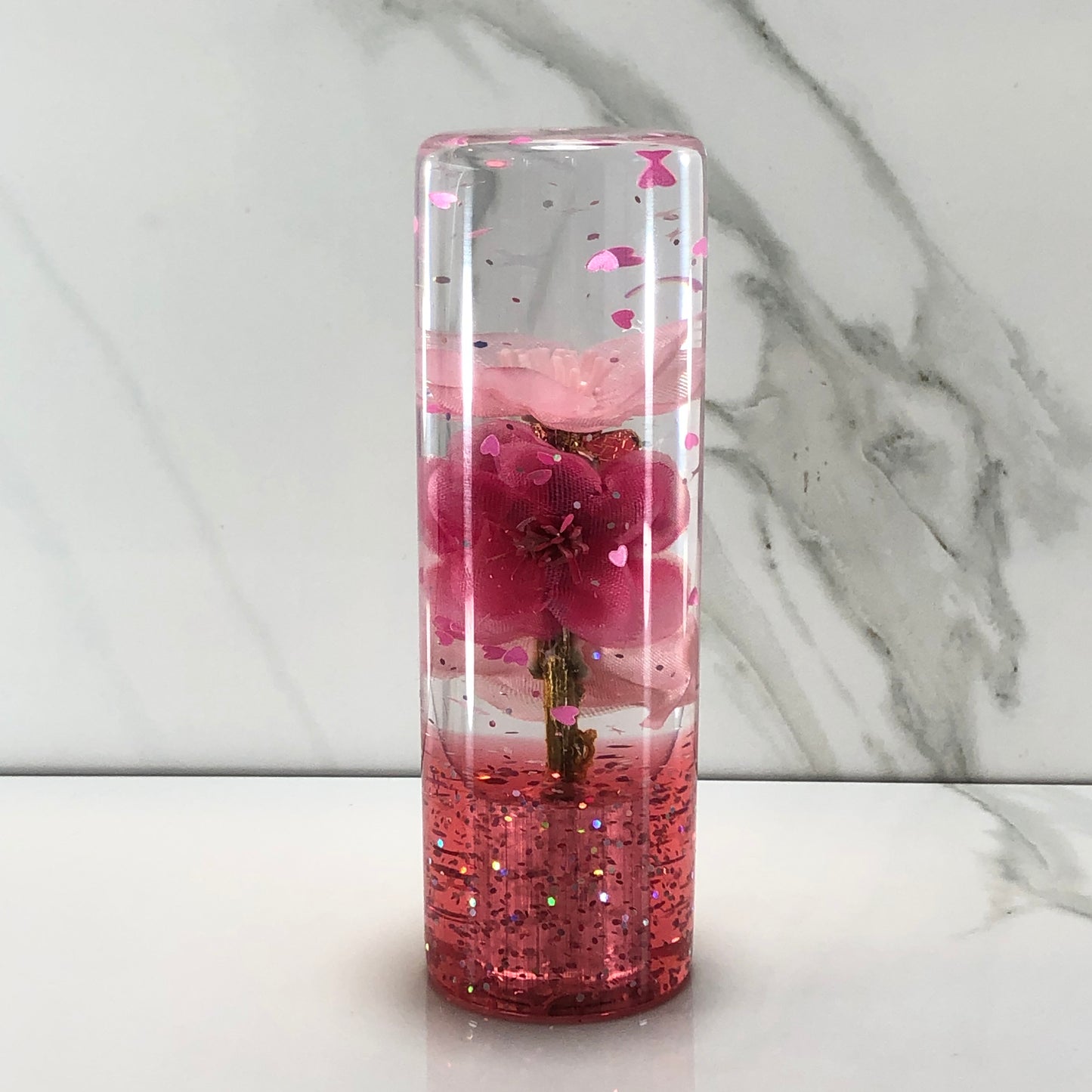 Mr__Grip Resin Shift Knob 115mm Pink Blossom Charm Kawaii Flower