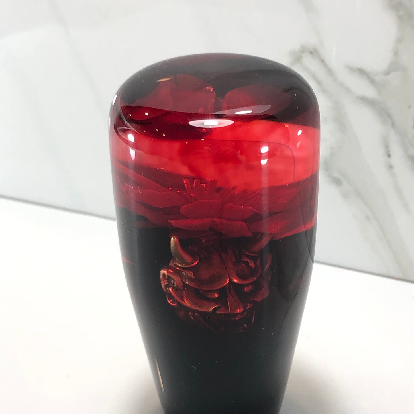 Mr__Grip 3 1/2 inch resin bleeding cherry blossom oni mask #525