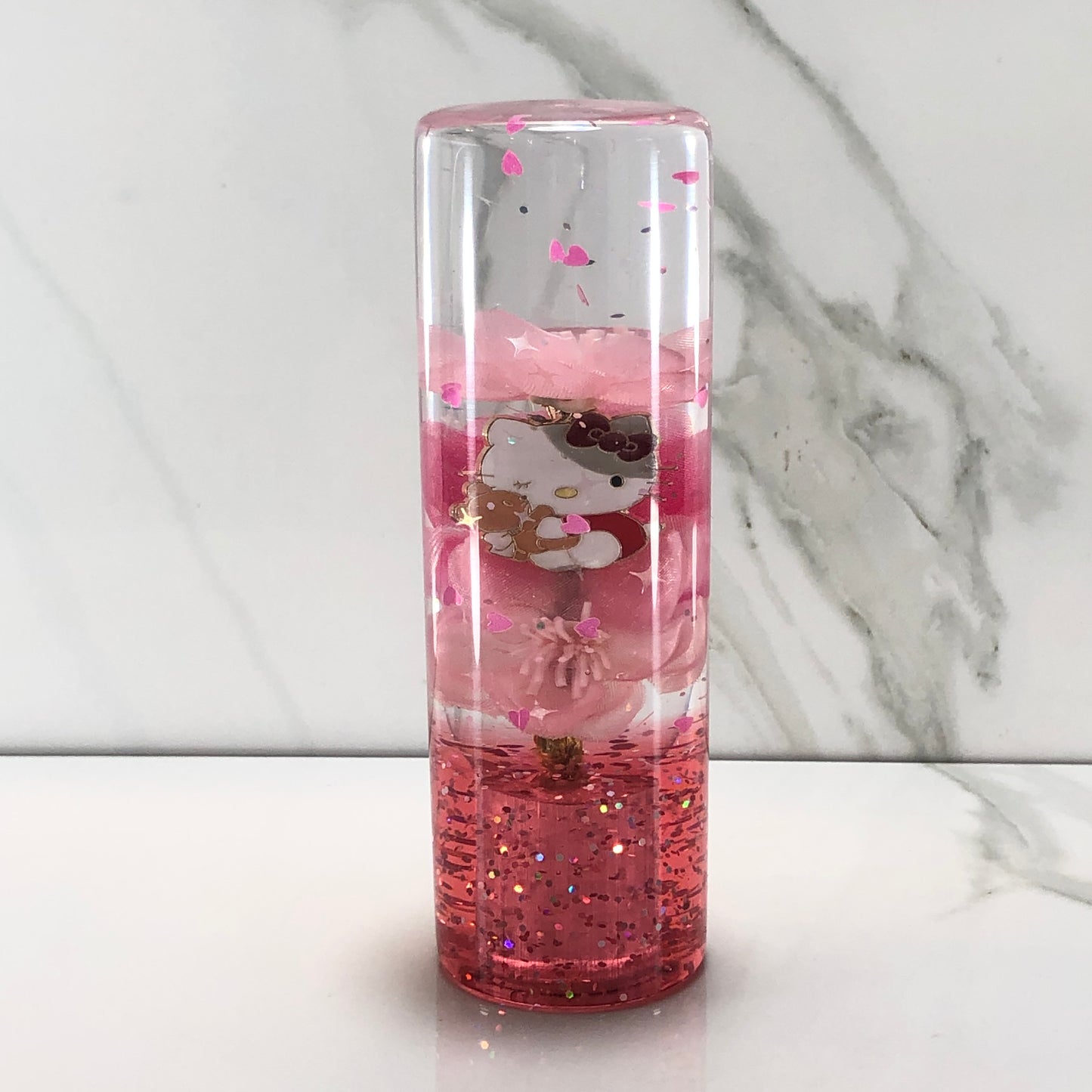 Mr__Grip Resin Shift Knob 115mm Pink Blossom Charm Kawaii Flower