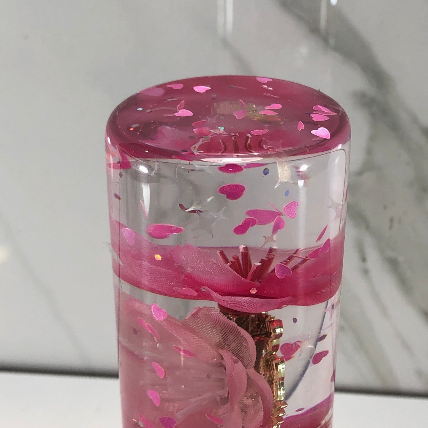 Mr__Grip Resin Shift Knob 115mm Pink Blossom Charm Kawaii Flower