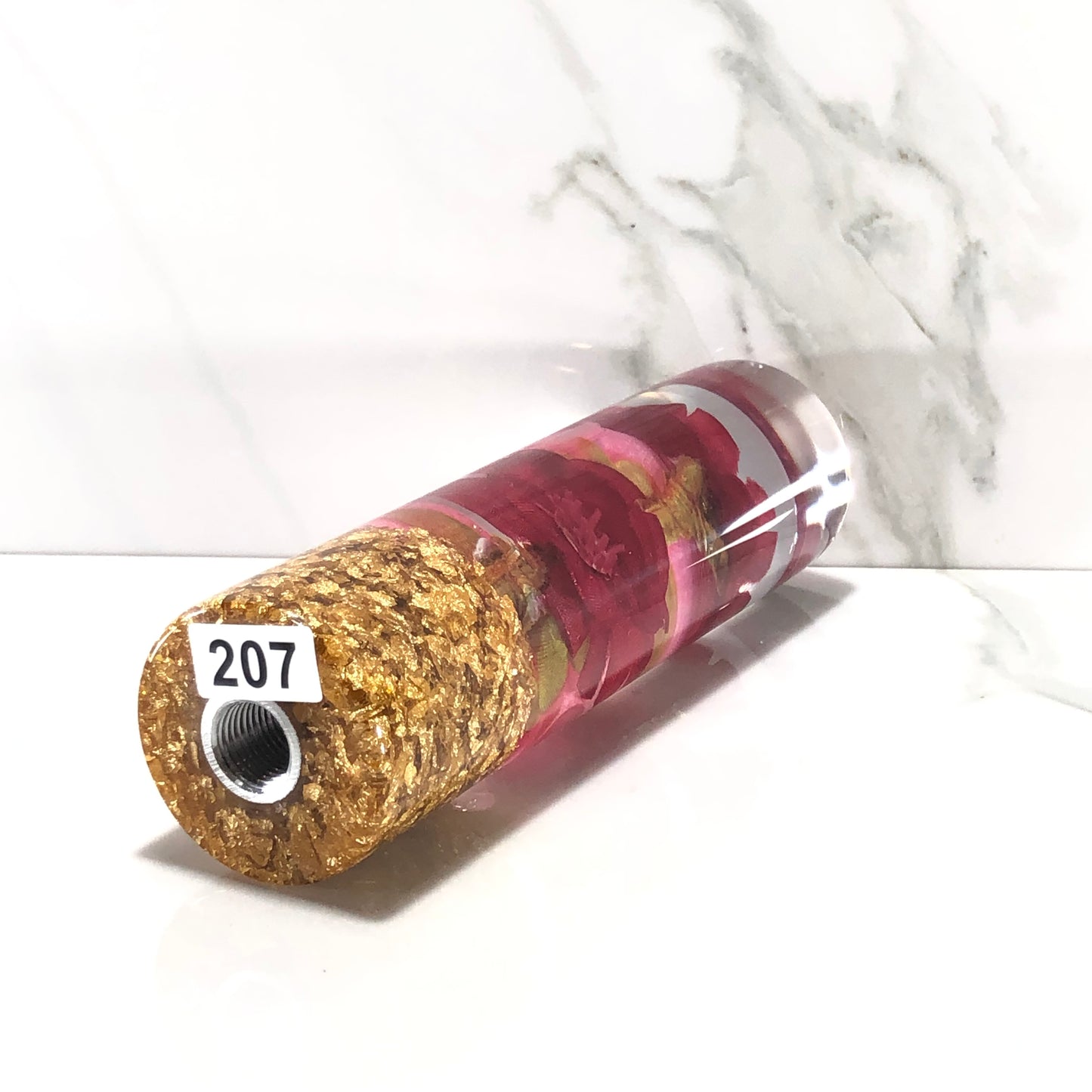 Mr__Grip 5 1/2 Resin Custom Shift Knob Red pink Cherry Blossom JDM