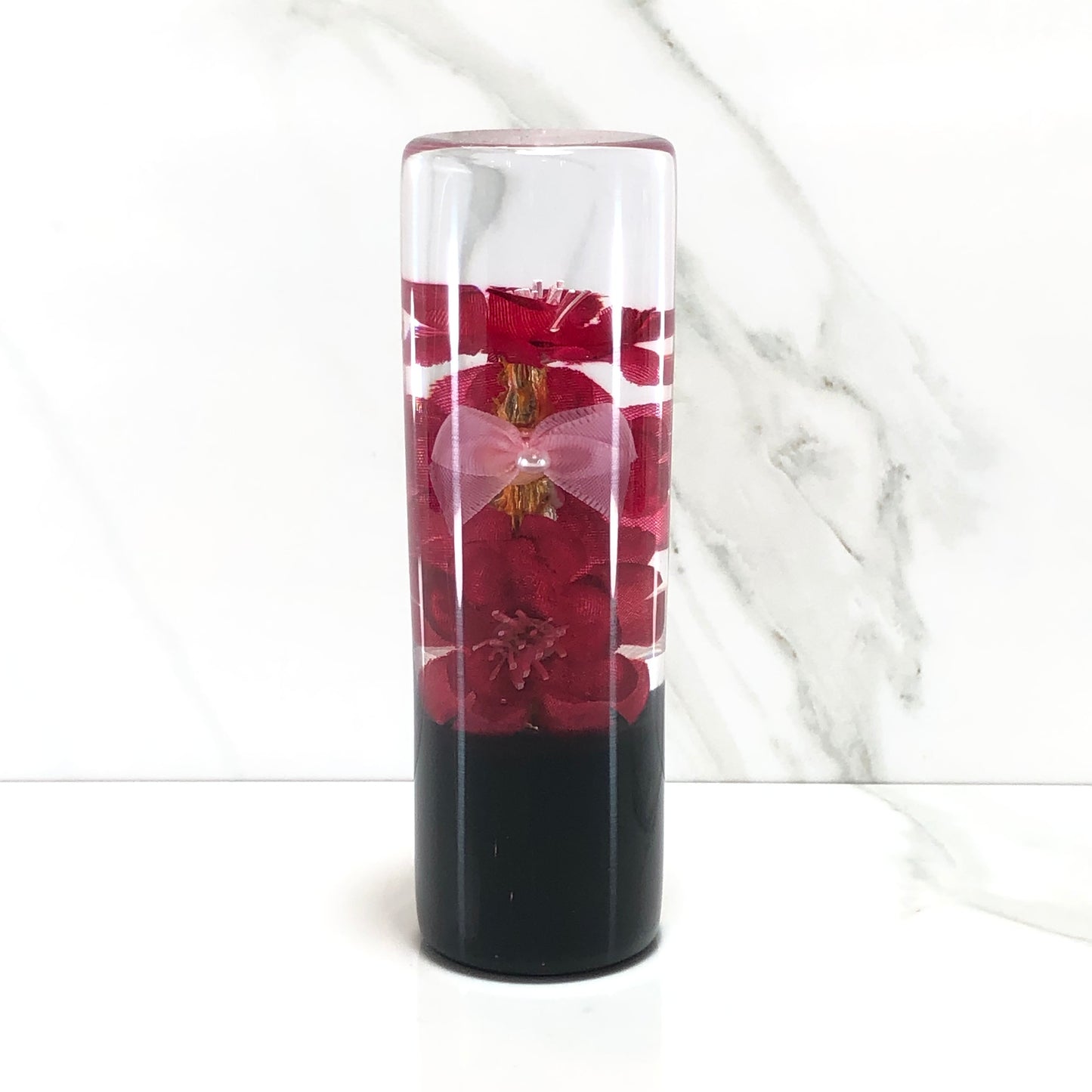 Mr__Grip 4 1/2 Inch Resin Custom Shift Knob red Cherry Blossom JDM