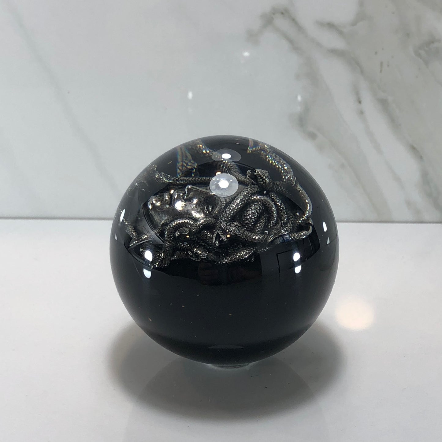Mr__Grip 60mm Resin Shift Knob Round Medusa