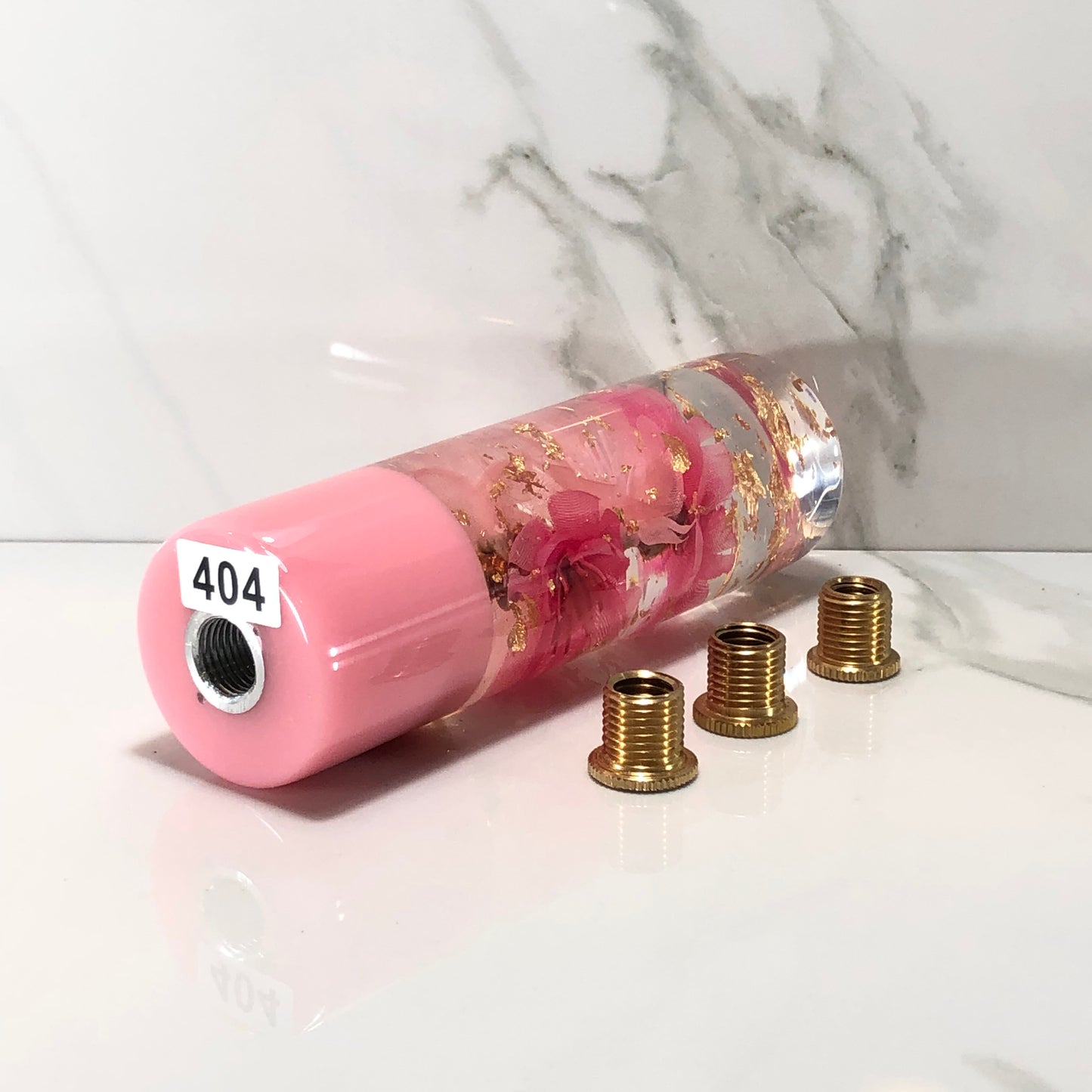 Mr__Grip 5 Inch Resin Custom Shift Knob Pink Cherry Blossom JDM #404