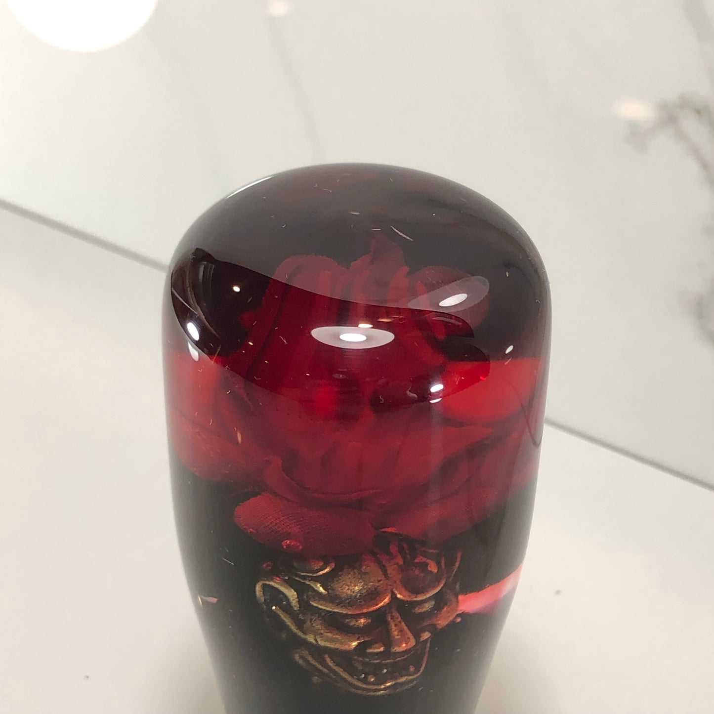 Mr__Grip 3 1/2 inch resin bleeding cherry blossom oni mask #408