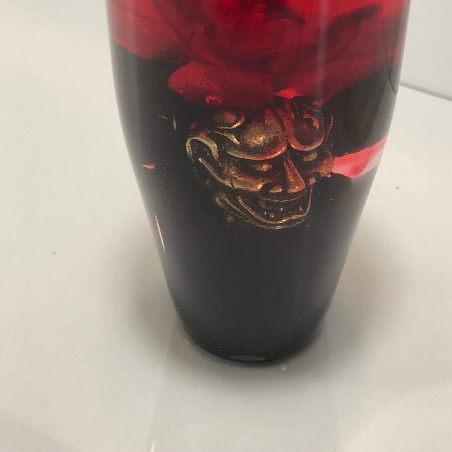 Mr__Grip 3 1/2 inch resin bleeding cherry blossom oni mask #408