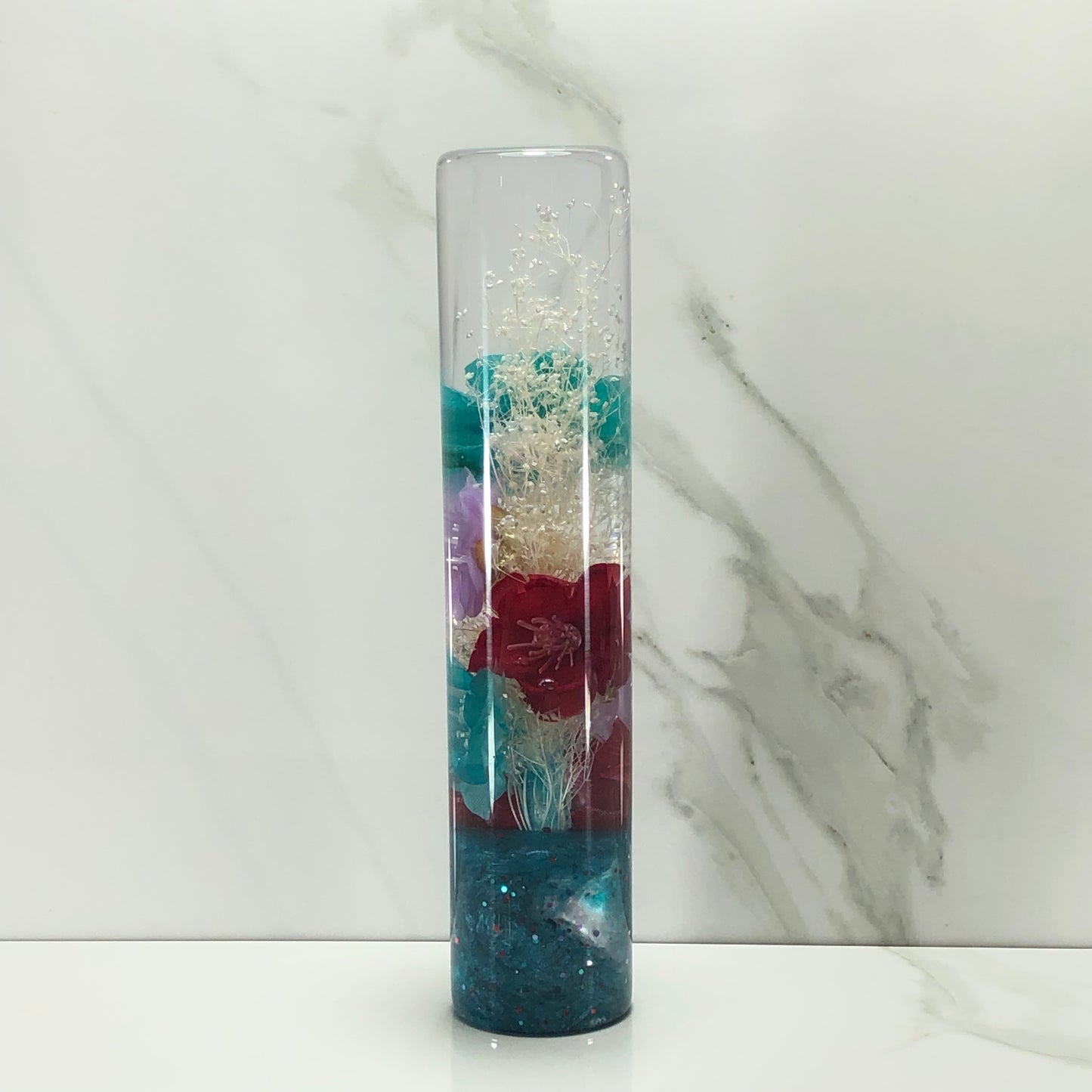 Mr__Grip 7 Inch Resin Custom Shift Knob Multicolored Cherry Blossom JDM