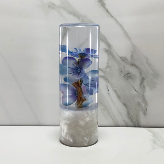 Mr__Grip Resin Shift Knob 115mm Blue Purple Blossom Flower