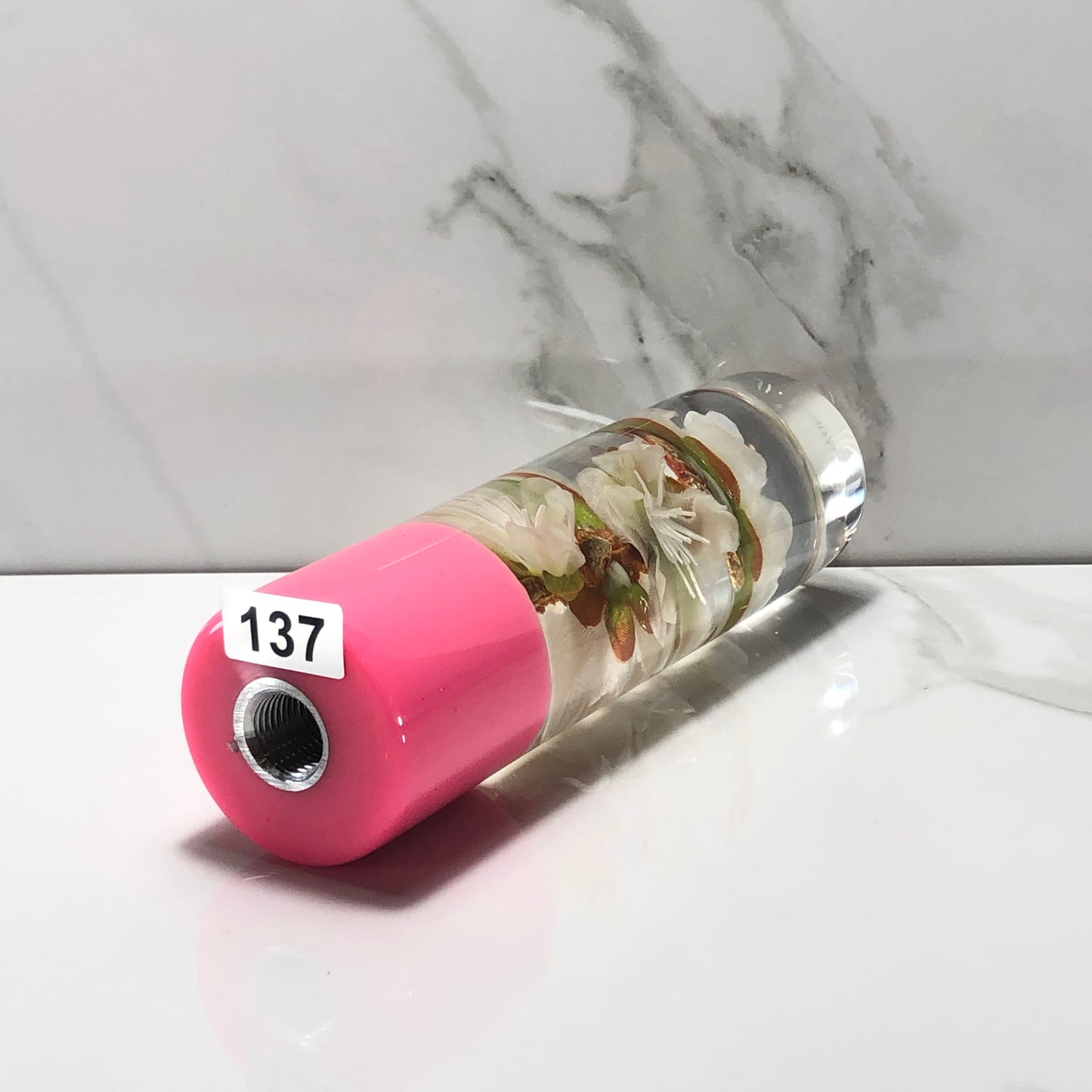 Mr__Grip 5 1/2 Resin Custom Shift Knob Pink Cherry Blossom JDM