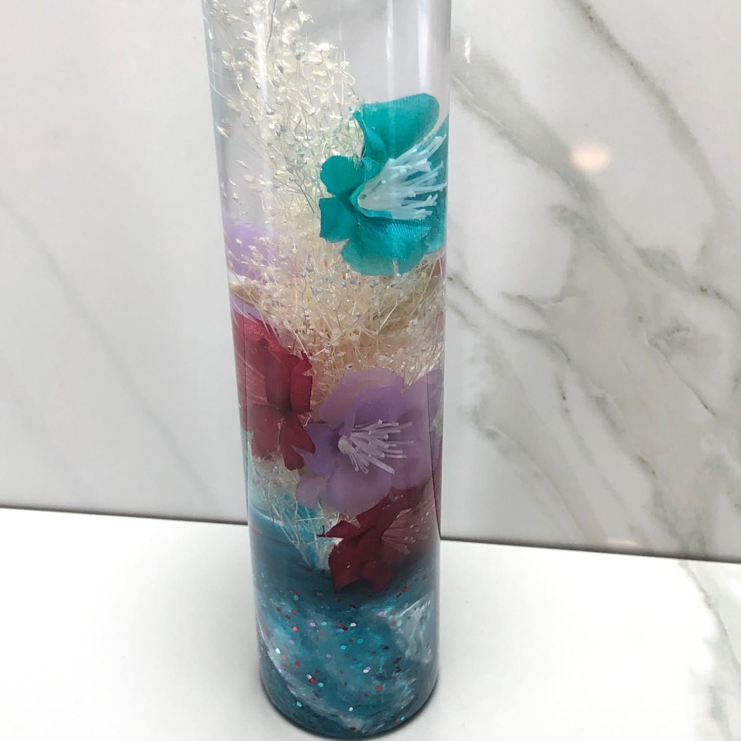 Mr__Grip 7 Inch Resin Custom Shift Knob Multicolored Cherry Blossom JDM