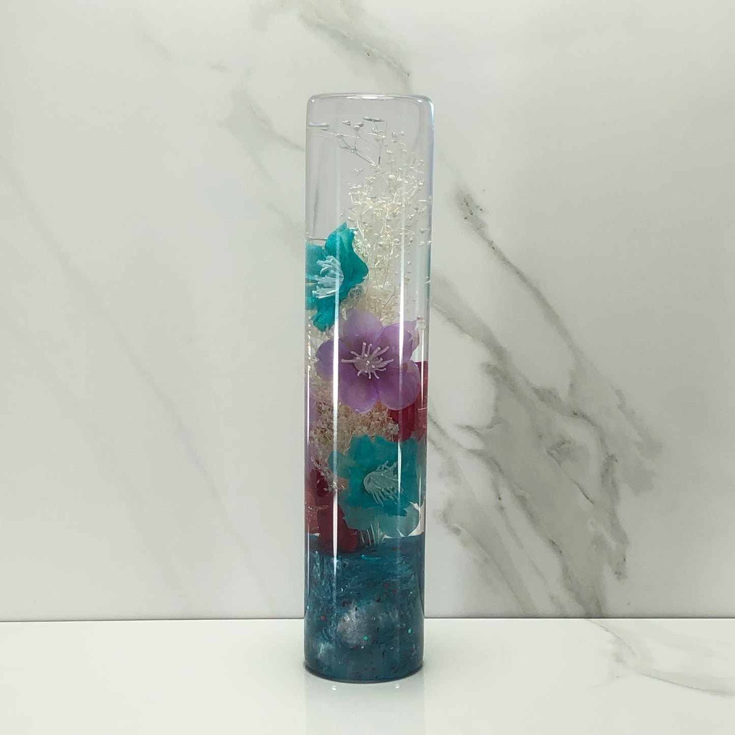 Mr__Grip 7 Inch Resin Custom Shift Knob Multicolored Cherry Blossom JDM