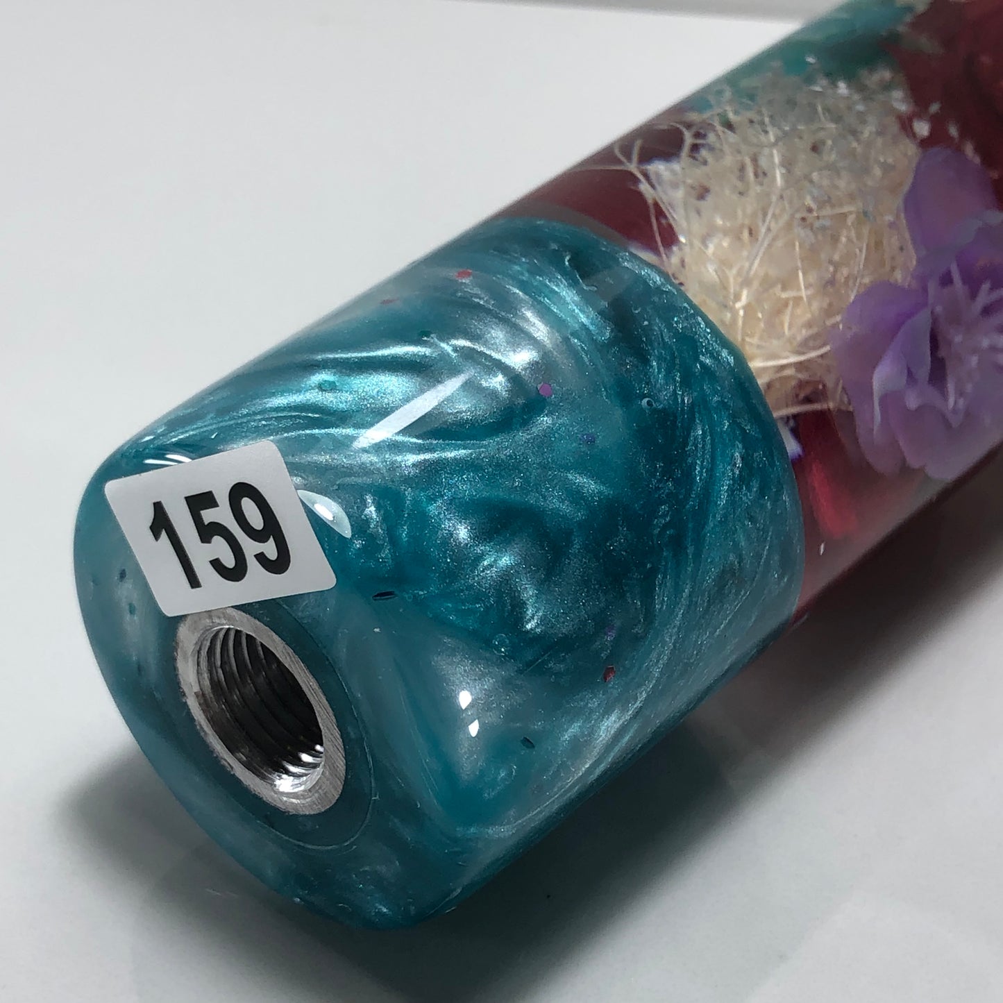 Mr__Grip Resin Shift Knob 190mm  Multicolored Cherry Blossom Stardust Flower