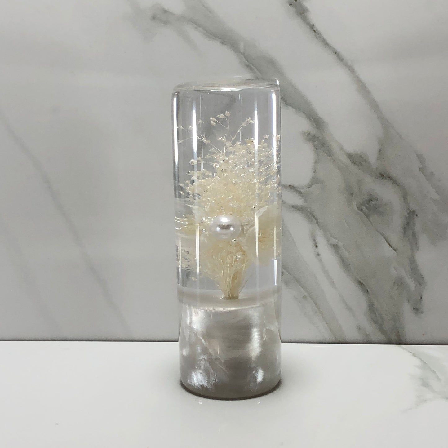 Mr__Grip 4 1/2 Inch Resin Custom Shift Knob White Cherry Blossom JDM