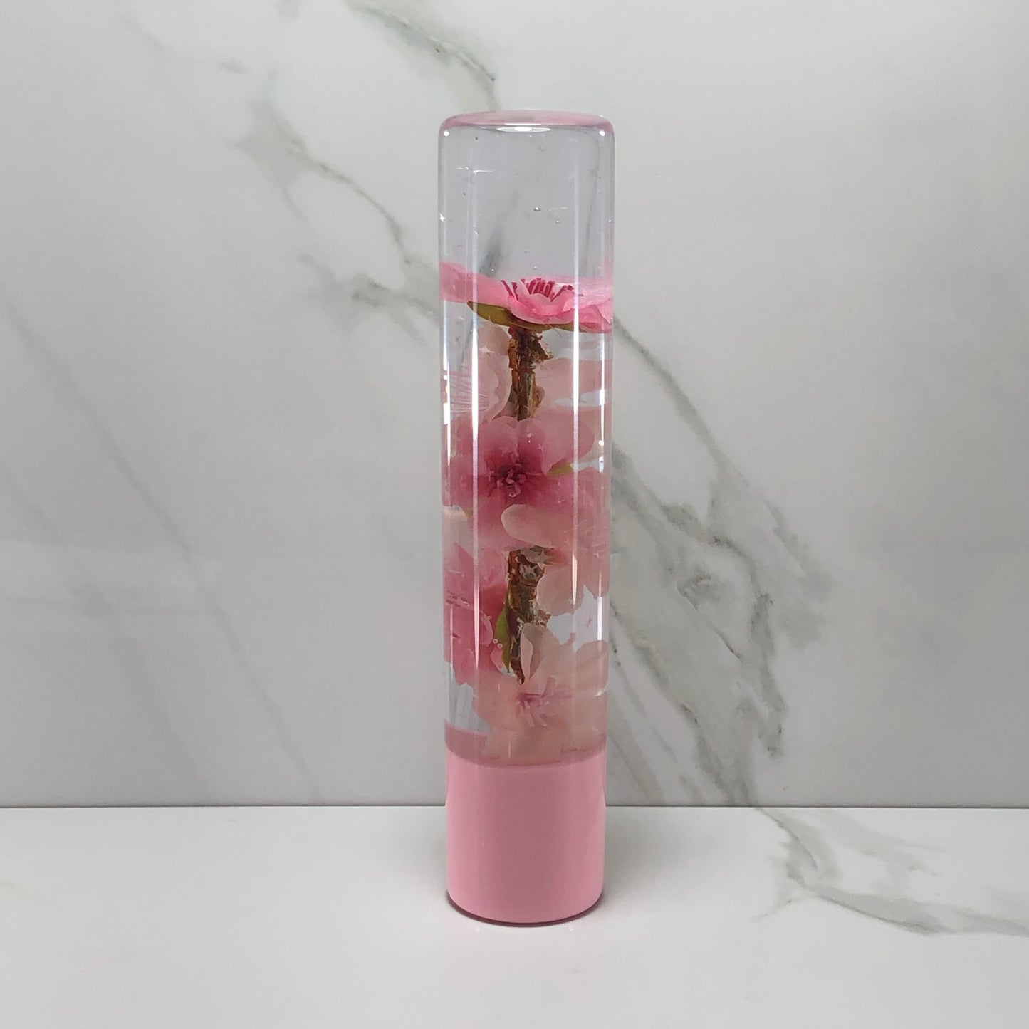 Mr__Grip Resin Shift Knob 190mm Pink & Light Pink Blossom Flower