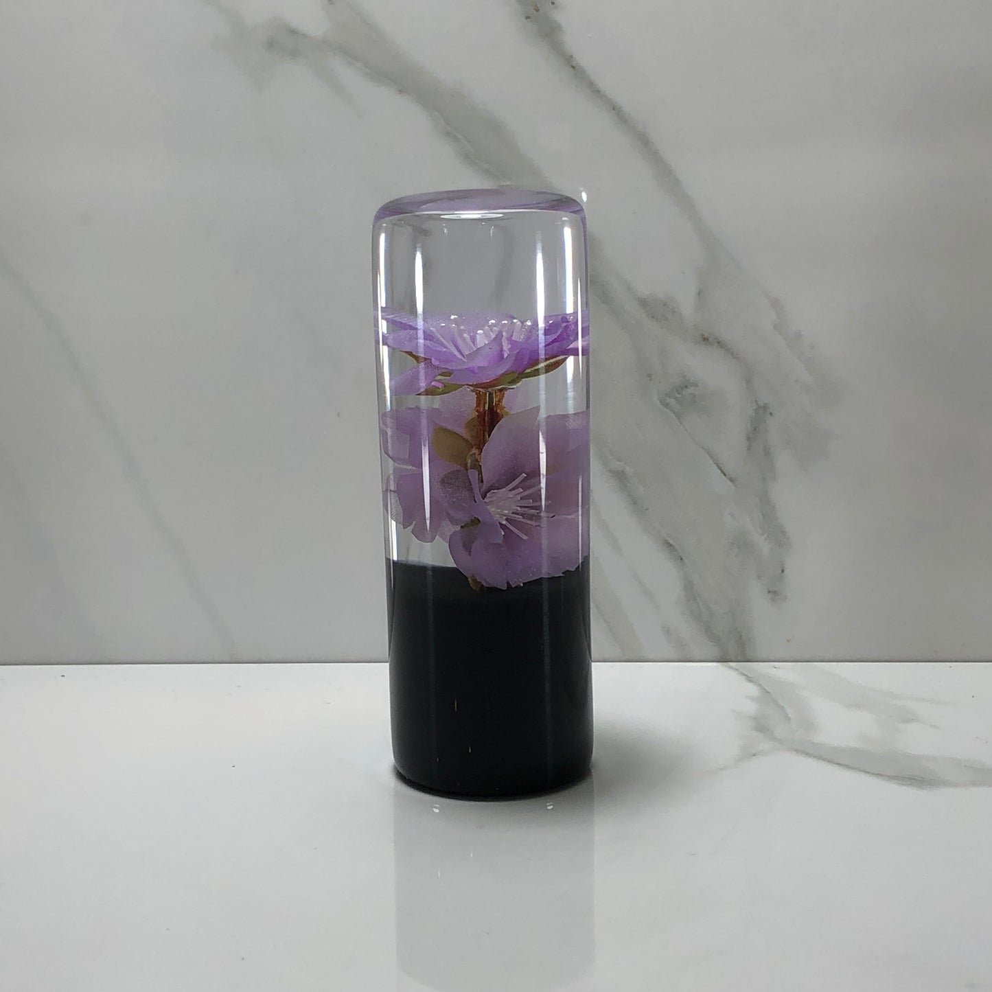 Mr__Grip 4 1/2 Inch Resin Custom Shift Knob Purple Cherry Blossom JDM