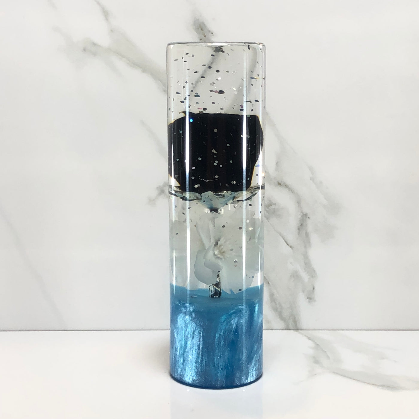 140mm Black Rose Resin Shift Knob — 5.5 in, 12mm x 1.25