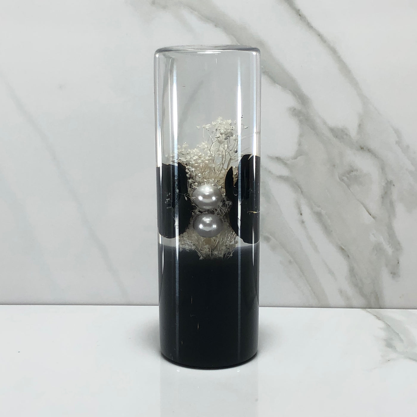 115mm Black Stardust Blossom Resin Shift Knob — 4.5 in, 12mm x 1.25