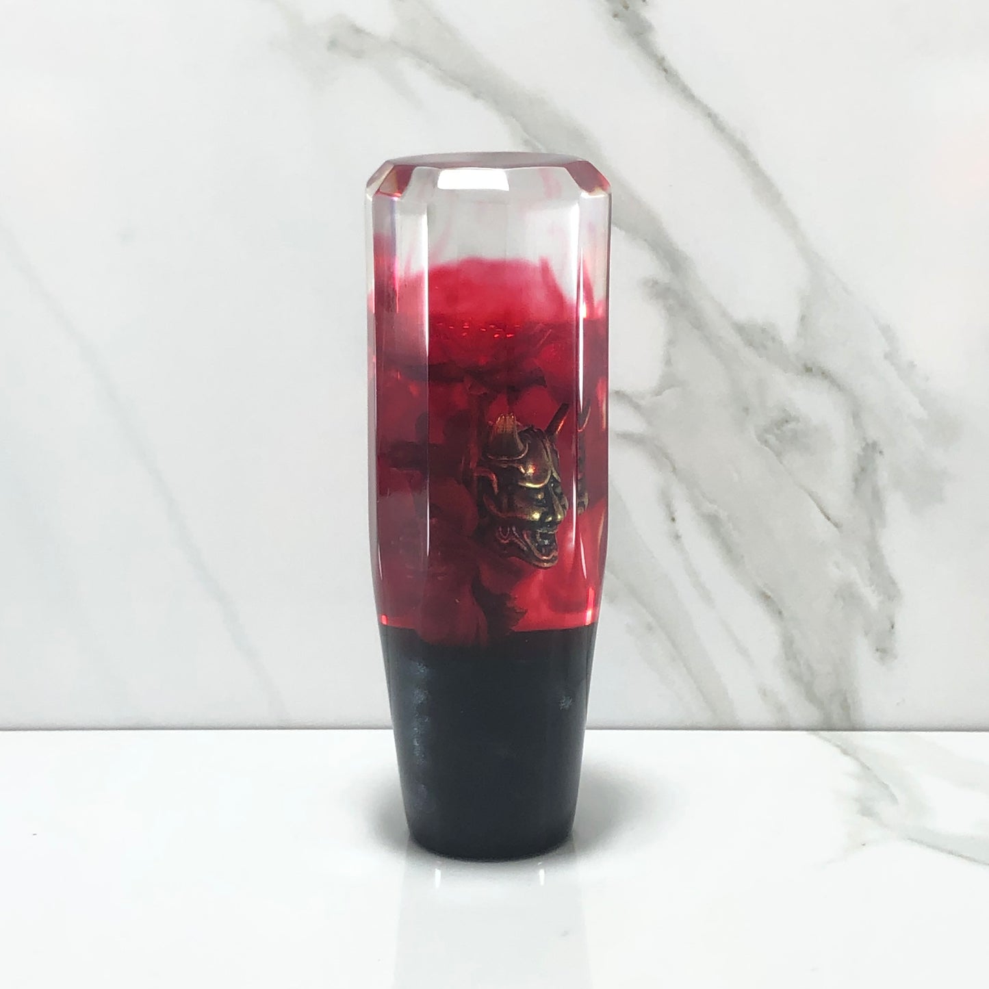 Mr__Grip 4 1/2 Resin Custom Shift Knob red bleeding Cherry Blossom Faucet Cut JDM