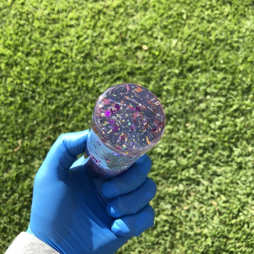 127mm Purple Glitter Butterfly