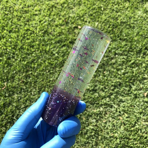127mm Purple Glitter Butterfly