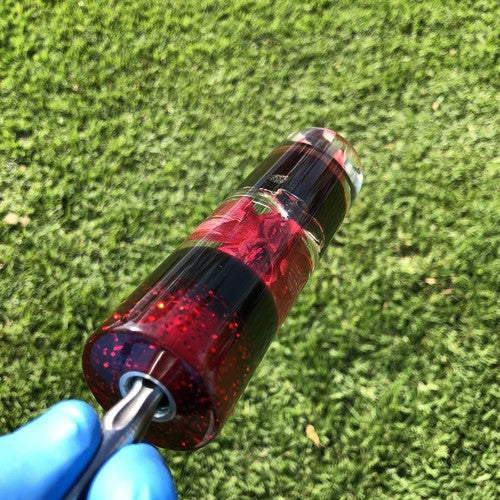 95mm Black Red Rose