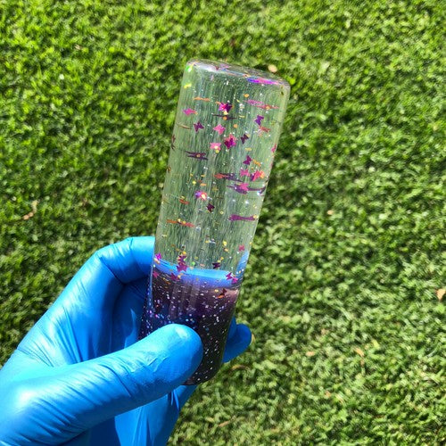 127mm Purple Glitter Butterfly