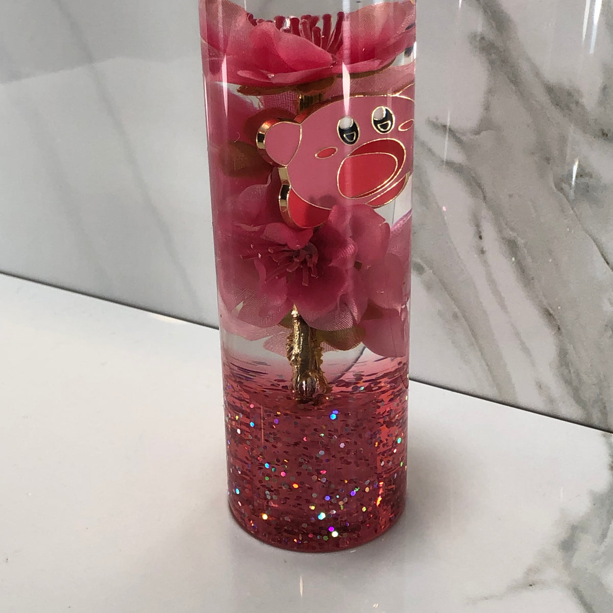 140mm Pink Kirby Resin Shift Knob — 5.5 in, 12mm x 1.25