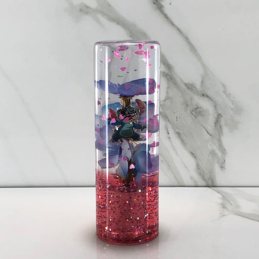 Mr__Grip Resin Shift Knob 115mm blueish Purple Blossom Charm Kawaii Flower