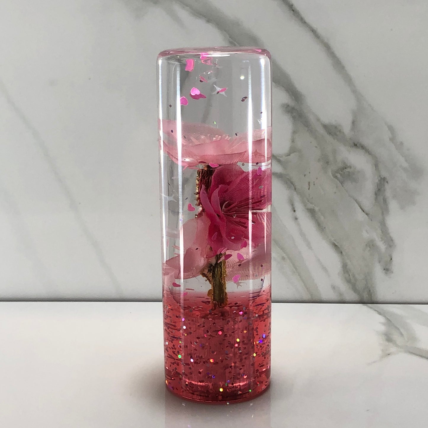 Mr__Grip Resin Shift Knob 115mm Pink Blossom Charm Kawaii Flower
