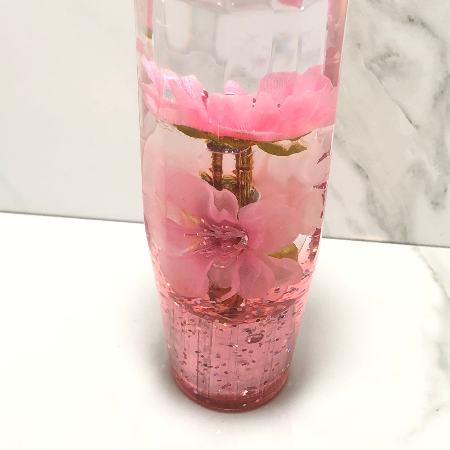 Mr__Grip 4 1/2 Resin Custom Shift Knob Pink Cherry Blossom Faucet Cut JDM