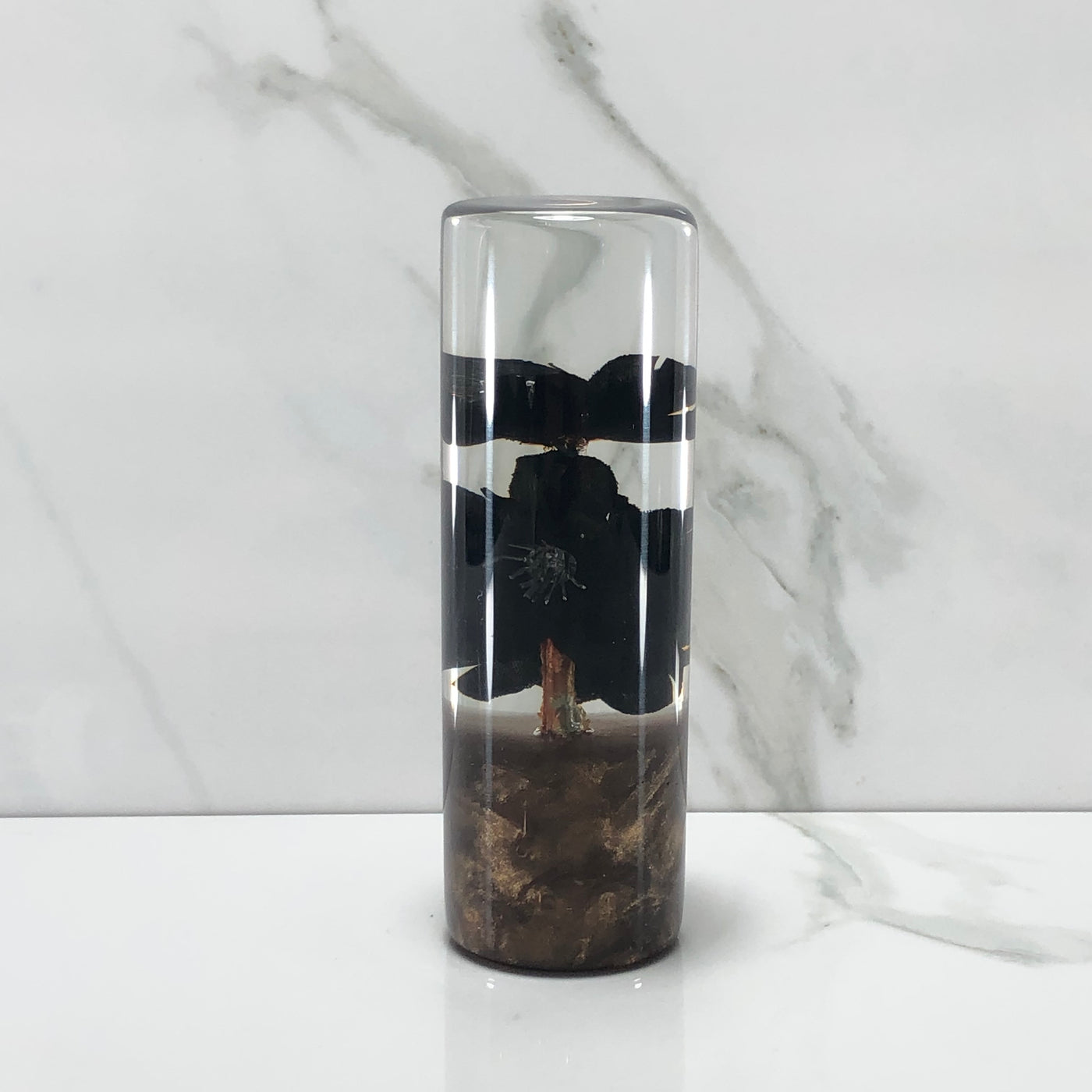 115mm Black Blossom Resin Shift Knob — 4.5 in, 12mm x 1.25