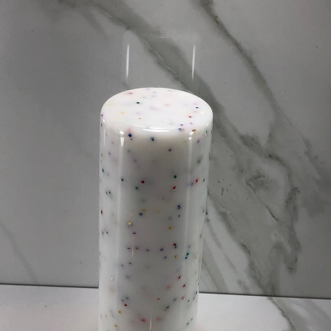 115mm White Resin Shift Knob — 4.5 in, 12mm x 1.25