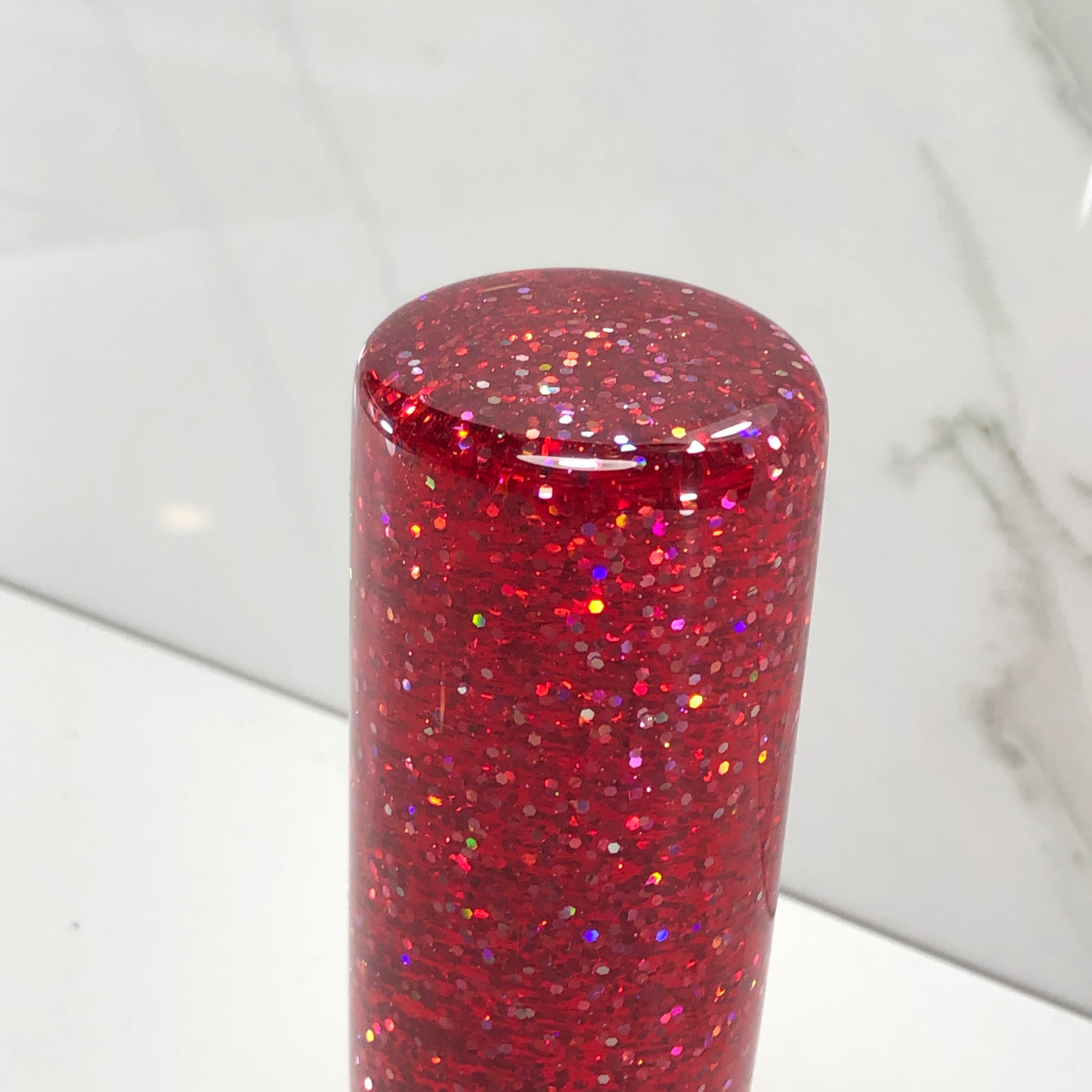 115mm Red Joystick Resin Shift Knob — 4.5 in, 12mm x 1.25