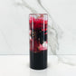 Mr__Grip 4 1/2 inch resin black red cherry blossom oni mask