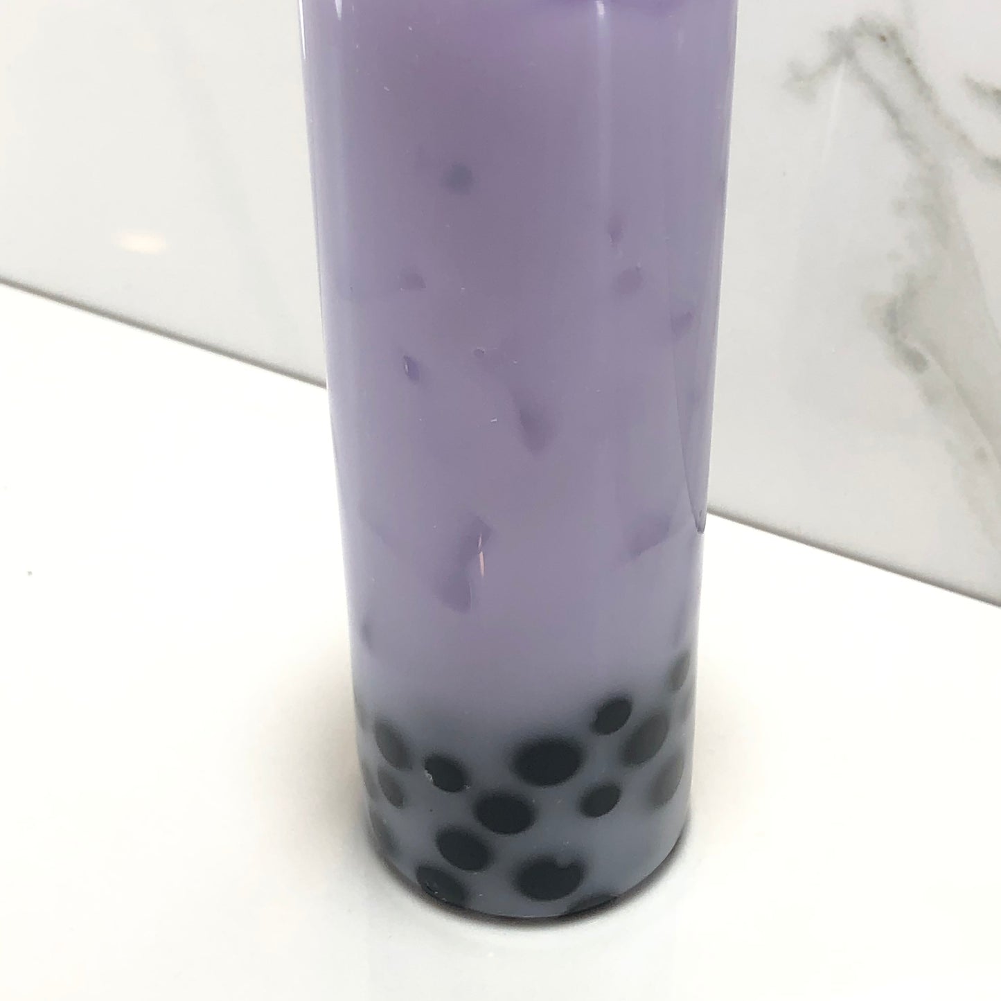 Mr__Grip 4 1/2 Inch Resin Custom Shift Knob Taro Milk Tea with boba  JDM