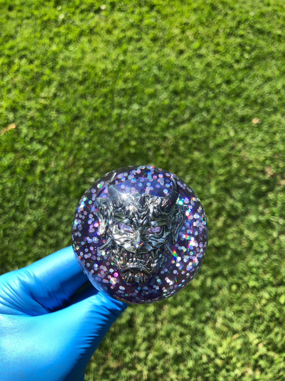 60mm Purple Oni Mask