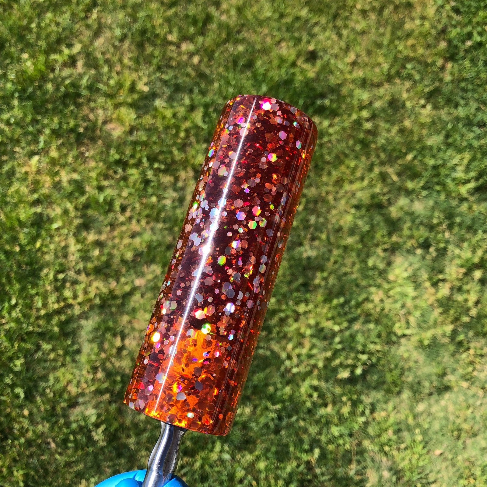 115mm Orange Glitter Glitter