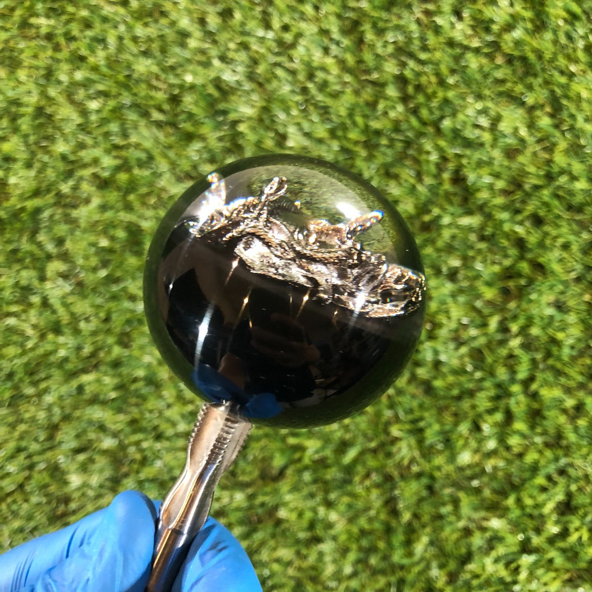 60mm Black Medusa Resin Shift Knob — 2.4 in, 12mm x 1.25