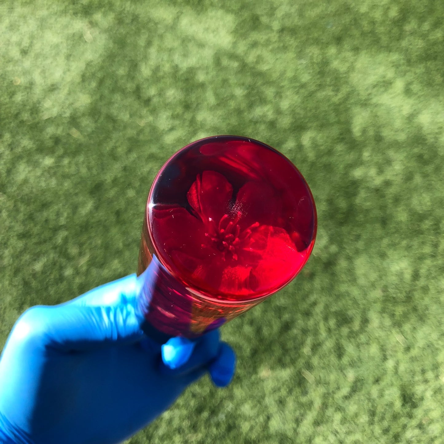 140mm Red Flower