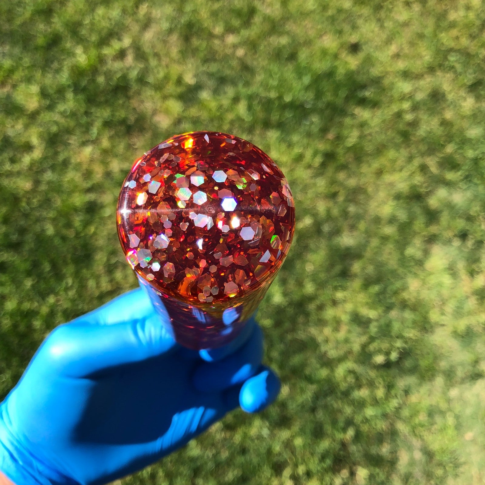 115mm Orange Glitter Glitter