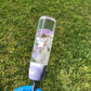 140mm Purple White Flower