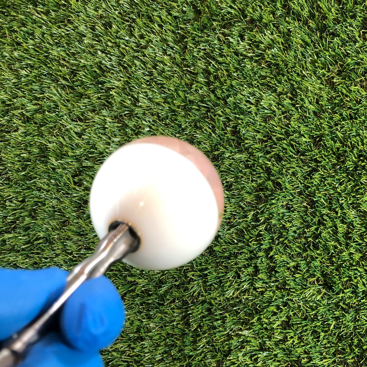 60mm Ivory Pink Rose Resin Shift Knob — 2.4 in, 12mm x 1.25