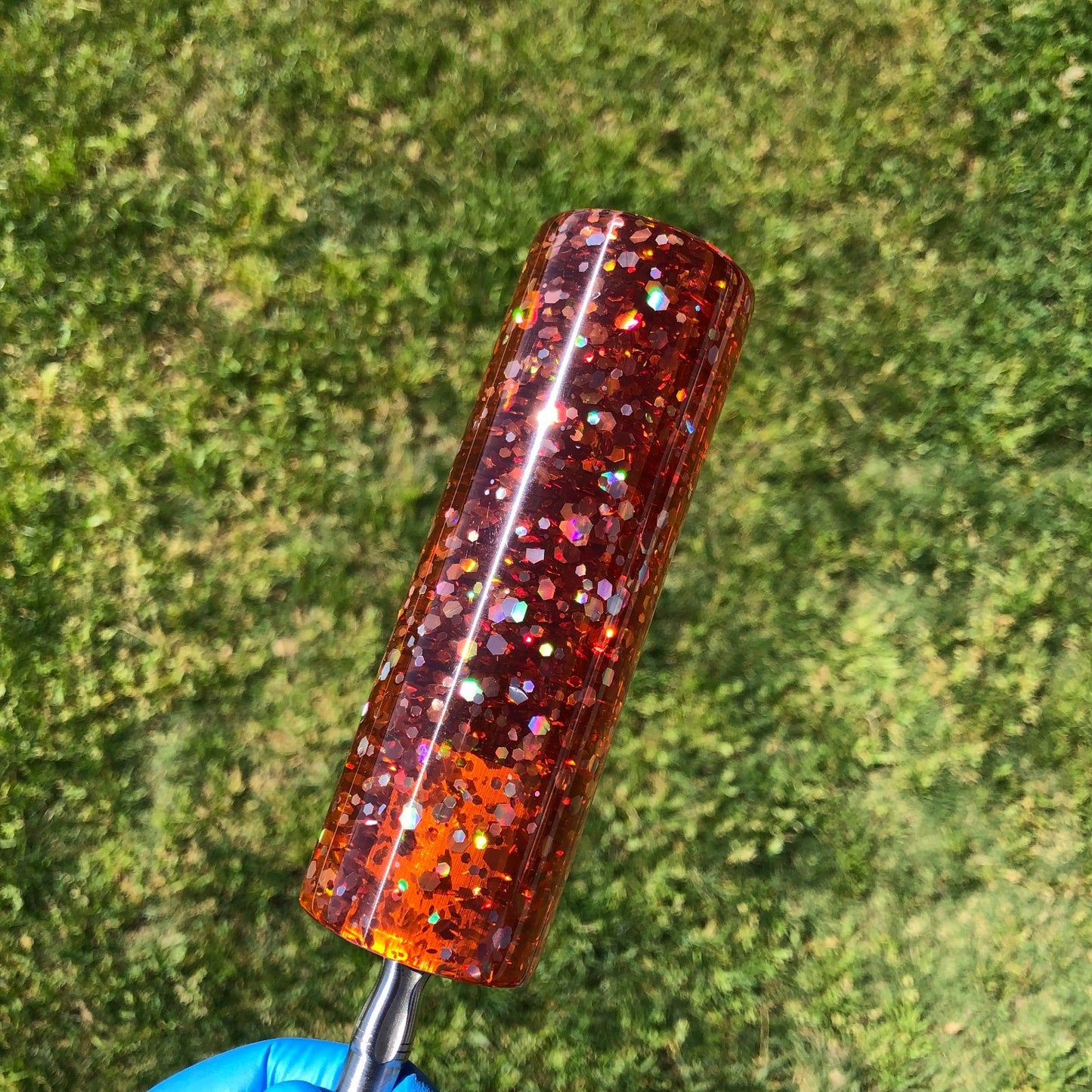 115mm Orange Glitter Glitter