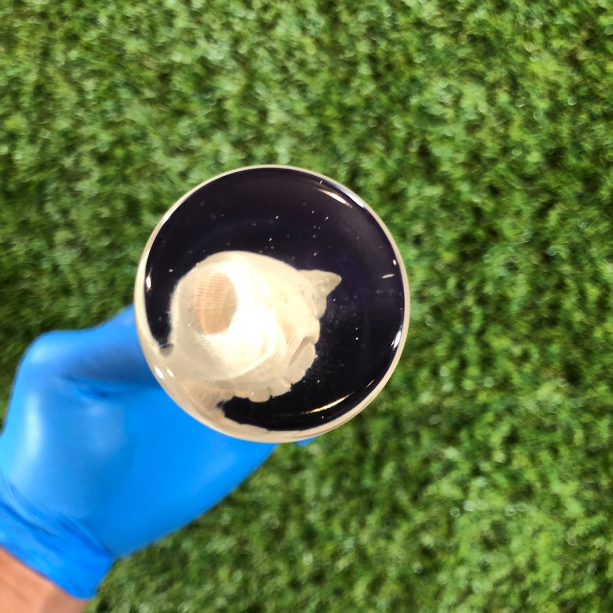 115mm Purple Pearl Halloween Charm Resin Shift Knob — 4.5 in, 12mm x 1.25
