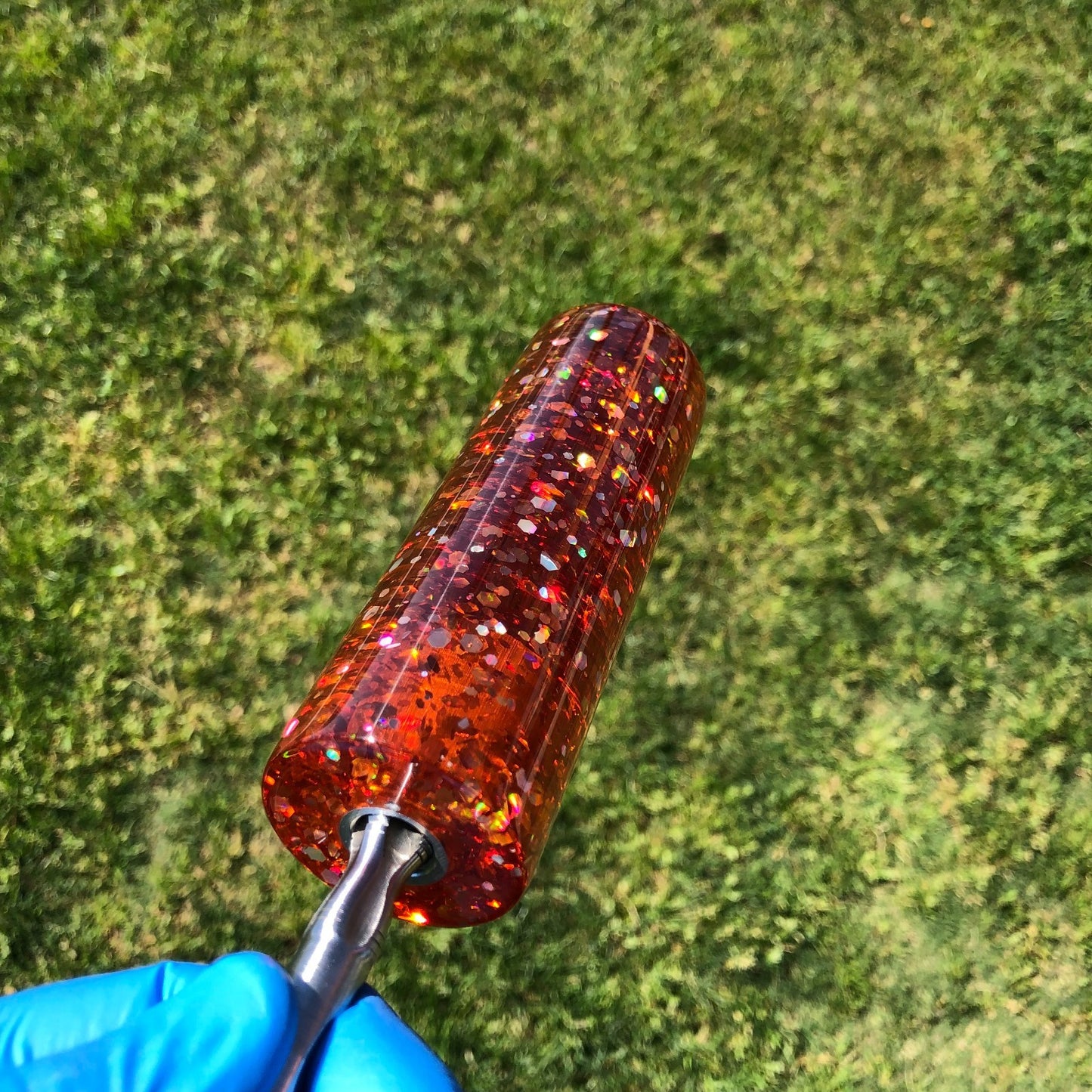 115mm Orange Glitter Glitter